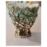 1940s-50s McCoy Pottery Vase featuring a Grape