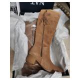 NEW SZ 6.5 KAILYN Naturalizer Tan Suede Knee High