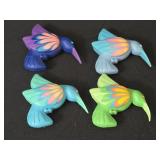 (5) Clay Hummingbird Magnets + (4) Hummingbird