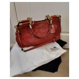 COACHï¿½ Madison Carrie Gathered Leather Satchel Bag