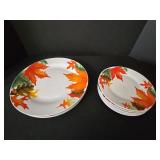 (4) Royal Norfolk Dinner Plates & (6) Saucers