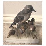 Royal Lefton Hand Painted Porcelain "Shrike"