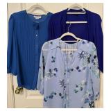 (3) M/L Blouses & Cardigan