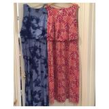 (2) Sz XL Sleeveless Maxi Dresses