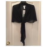 NWT One Sz J. Taylor Tie Front Shawl