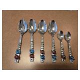 Set of Embellished Serving Spoons