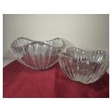 (2) Vintage Crystal Bowls from the Mikasa Lydia