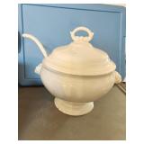 VTG Haas & Czjzek Soup Tureen w/Ladle Chips on
