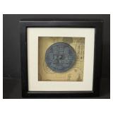 8.5x8.5 Framed display of Reproduction of an
