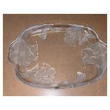 Mikasa Studio Nova "Wild Lily" Crystal Platter