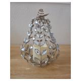 August & Leo Gold LED Pumpkin 10in