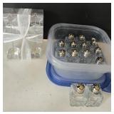 New (3) Pc Ice Cube Place Card Holders & (13)