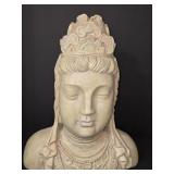 12.5"ï¿½15" Chinese Goddess Bust Statue