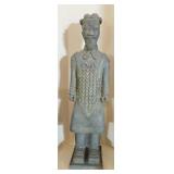 28" Terra Cotta Style Warrior Statue