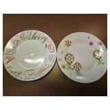 (12) 7" Holiday Plates + Fruit Bowls
