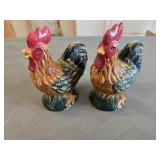 Ceramic Rooster and Hen Salt and Pepper Shakers
