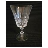 (6) French 24% Lead Crystal Wine Glasses Featuring