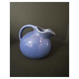 Vtg USA Pottery Ball Jug Pitcher w/Faux Grass