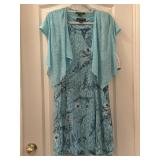 NTW Sz PM Perceptions Petite Floral Lace Dress w/