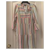 NWT Sz M Style&Co. Striped Cotton Gauze Tiered