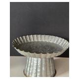 New 12"ï¿½7" Galvanized Metal Cake/Cookie/Pie Stand