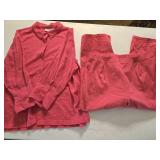 Sz Large Fushia Gauze Top & XL Capri