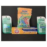 (2) New Pkgs GUM Soft-Picks, Fun Flossers & Arm&
