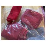 (10) Mainstays Washcloths Red and Blue