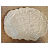 VTG Ceramic Mayflower Turkey Platter 18x13"