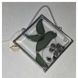 NWT 4 1/4" Hummingbird Stained Glass Sun Catcher