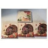 (4) New Pkgs of (24) Fall Napkins