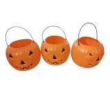 (3)Plastic Trick or Treat Pails