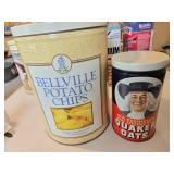 Bellville Potato Chips, Quaker Oats Tins & 50th