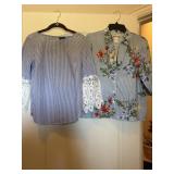 (2) Sz PM Striped Blouses