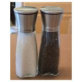 Set of Trudeau Glass Salt & Pepper Grinders