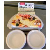 NIB Microwave Omelet Maker & (2) Glass Bowls
