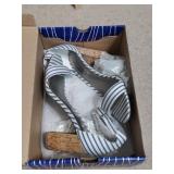 NEW Sz 6.5 WORTHINGTONï¿½ Blue Pinstripe Heels
