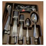 Set of Hoffritz Stainless Flatware & other