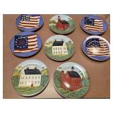 (8) Brandon House Americana 8.25" Plates