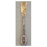 Sterling Silver Butter Spreader in the "Rose