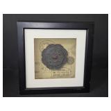 8.5x8.5 Framed display of Reproduction of an