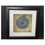 8.5x8.5 Framed display of Reproduction of an