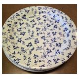 (4) 10" Windsor & Browne Italian Blue & White  10"