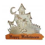 Metal Halloween Sign 14x15"