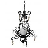 NEW 18" Metal Jeweled Halloween Lantern w/ LED