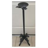 29.5" Yall Black Wrought Iron Floor Candle h