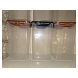 (6) 4L Lock-n-Lock Storage Containers