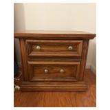 26" x 16" x 22"  Two Drawer Bedside Table