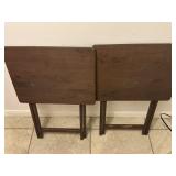 (2) Folding TV Tray Tables