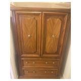 36"x18"x58.5" Armoire features Double Upper